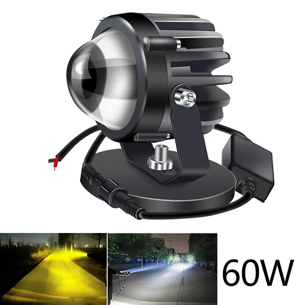 Universal Motorcycle Led Headlight Projector - Motosiklet yansıtıcı lazer ışığı Led lamba